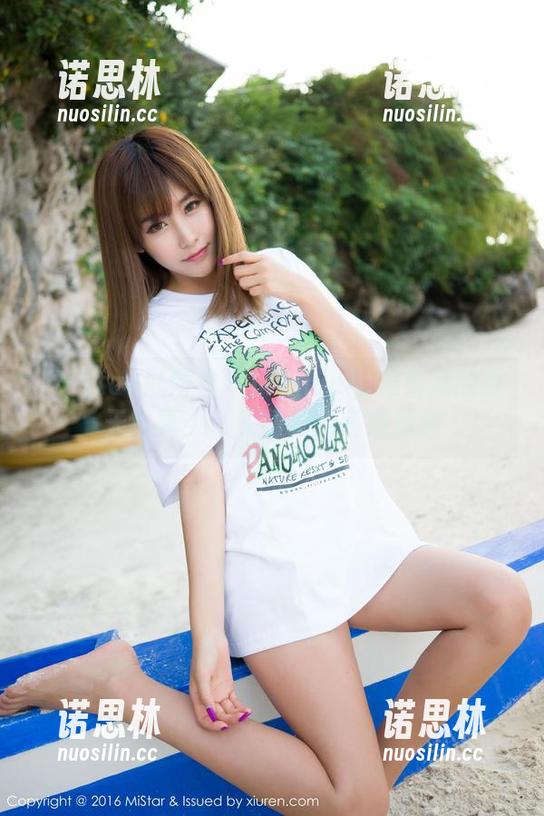 MiStar魅妍社 - Manuela玛鲁娜的夏天写真：从头到脚的高清清新