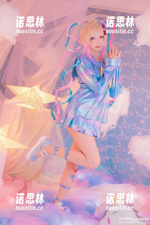 Sameki 决定不理智的全套!Sameki碧蓝航线柴郡泳装写真,有种扑面而来的迷人气息